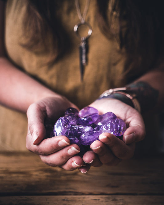 Charging Crystals & Water Under a Full Moon