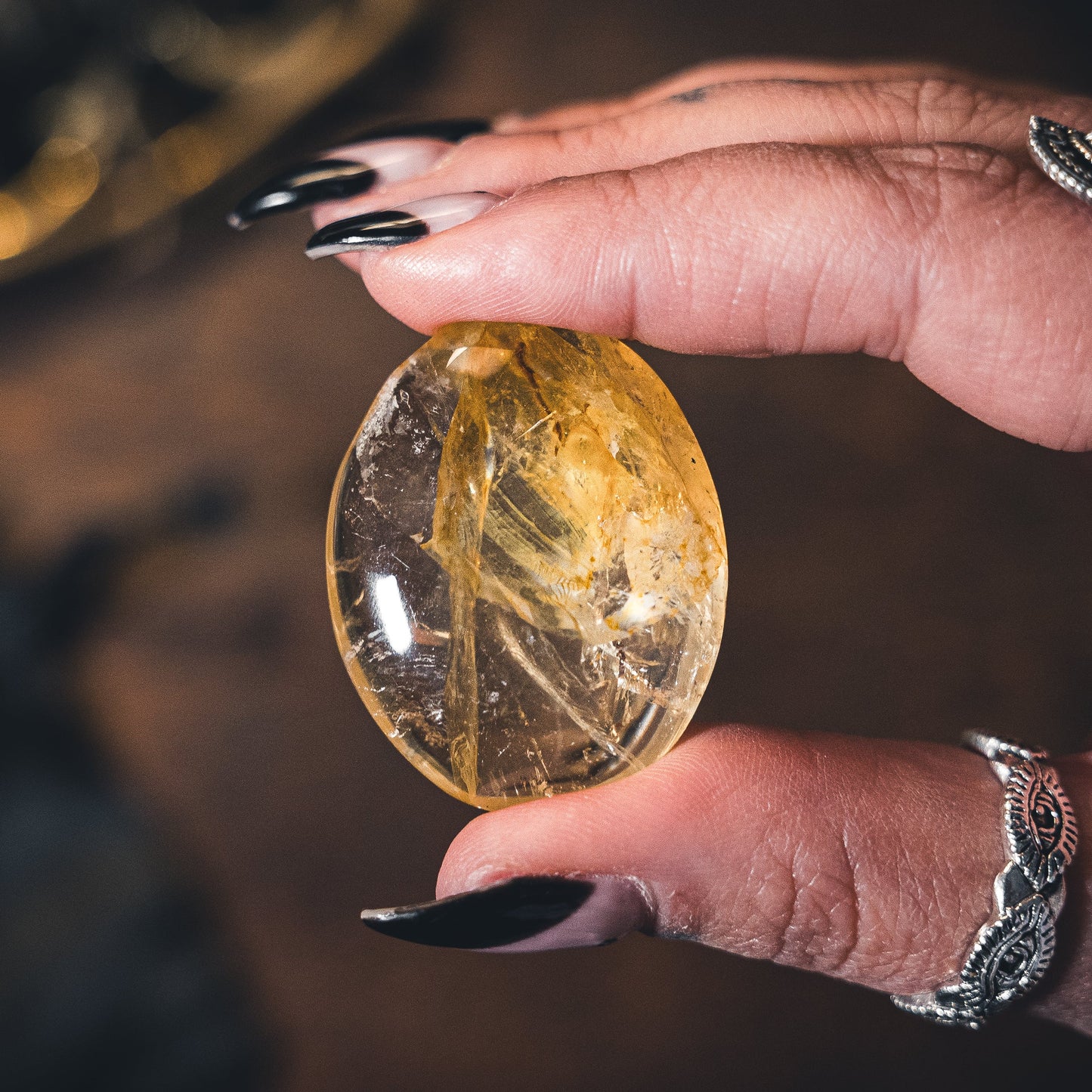 Golden Healer Meditation Ritual Stone - Healing