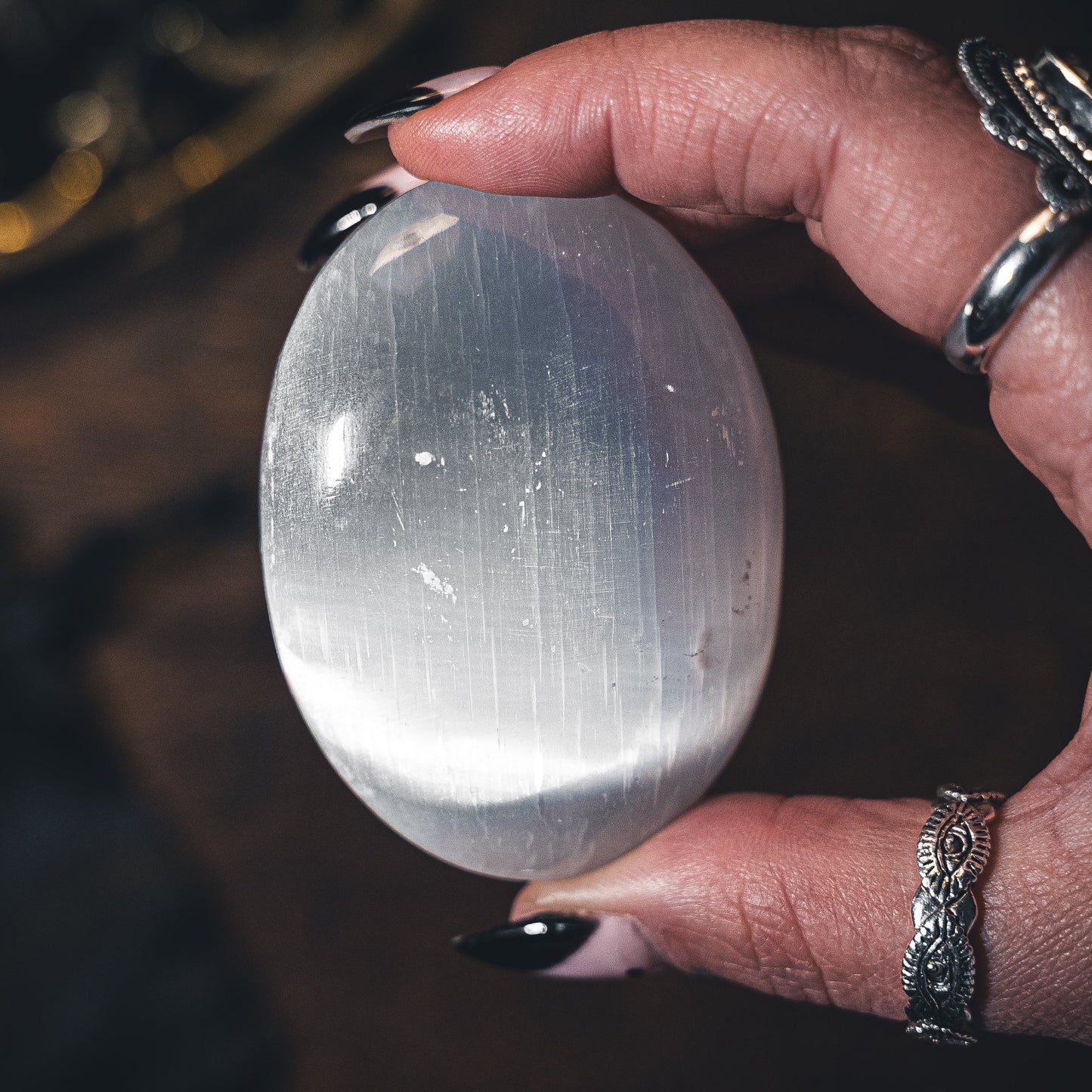 Selenite Meditation Ritual Stone - Cleanse