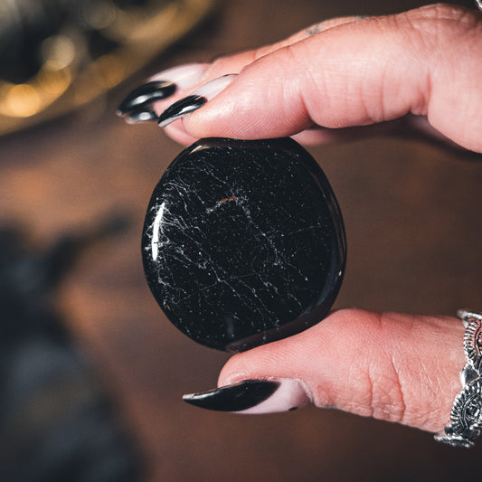 Black Tourmaline Meditation Ritual Stone - Protection