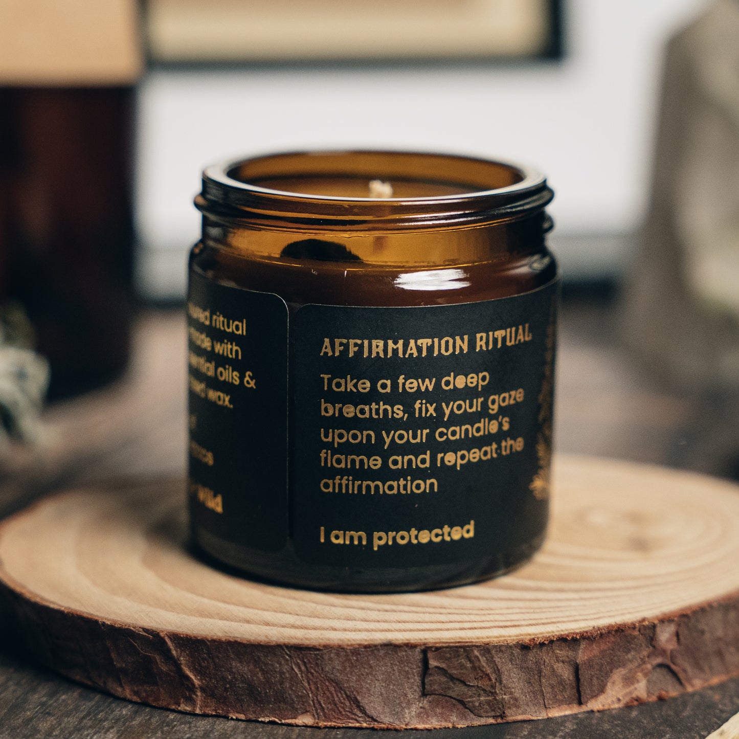 Protection Affirmation Ritual Candle
