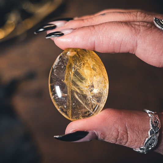 Golden Healer Meditation Ritual Stone - Healing