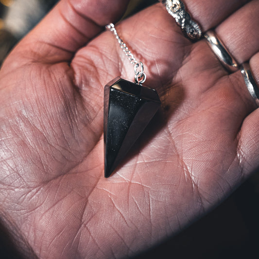 Black Obsidian Pendulum for Divination