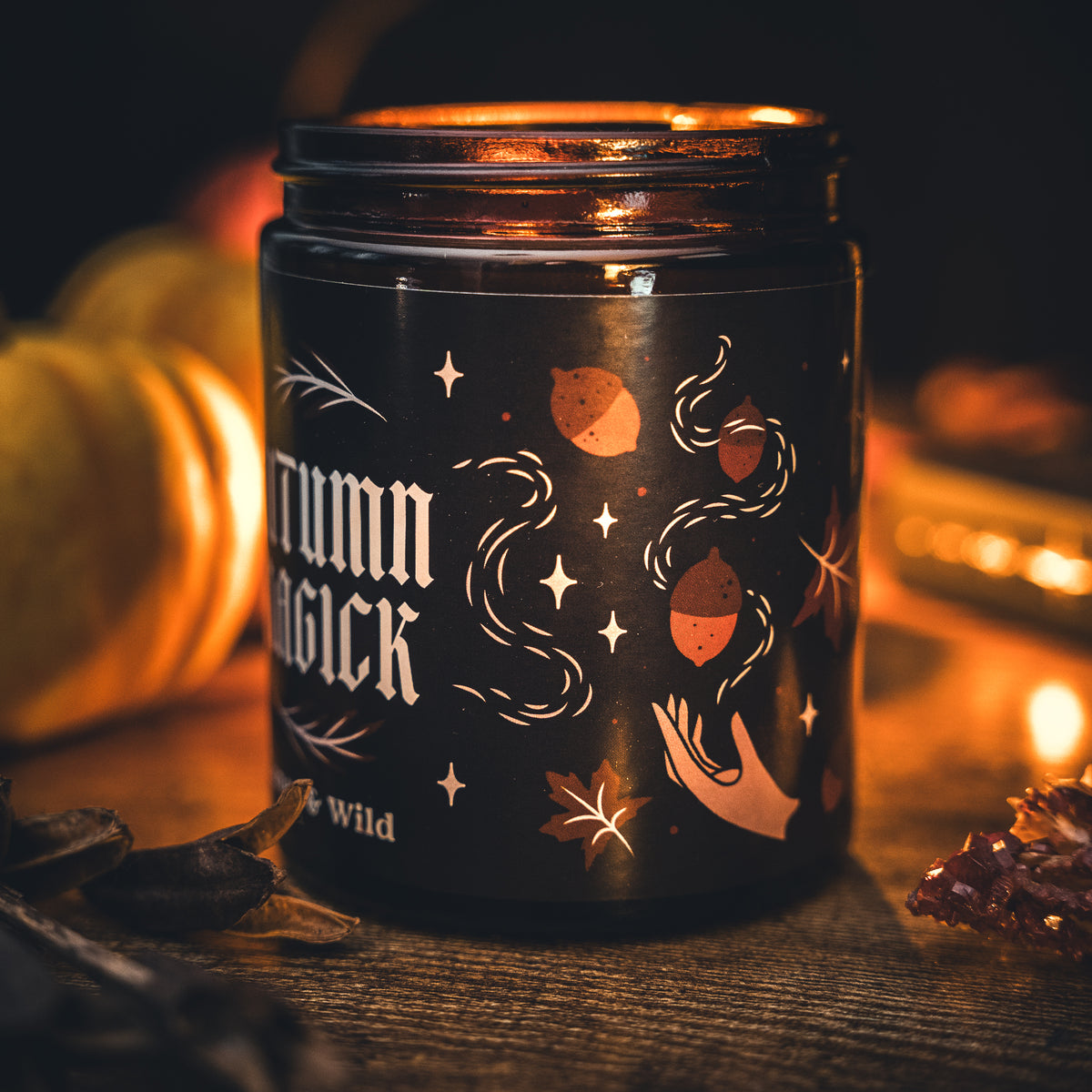 Autumn Magick Candle - Sweet Orange, Cinnamon & Clove