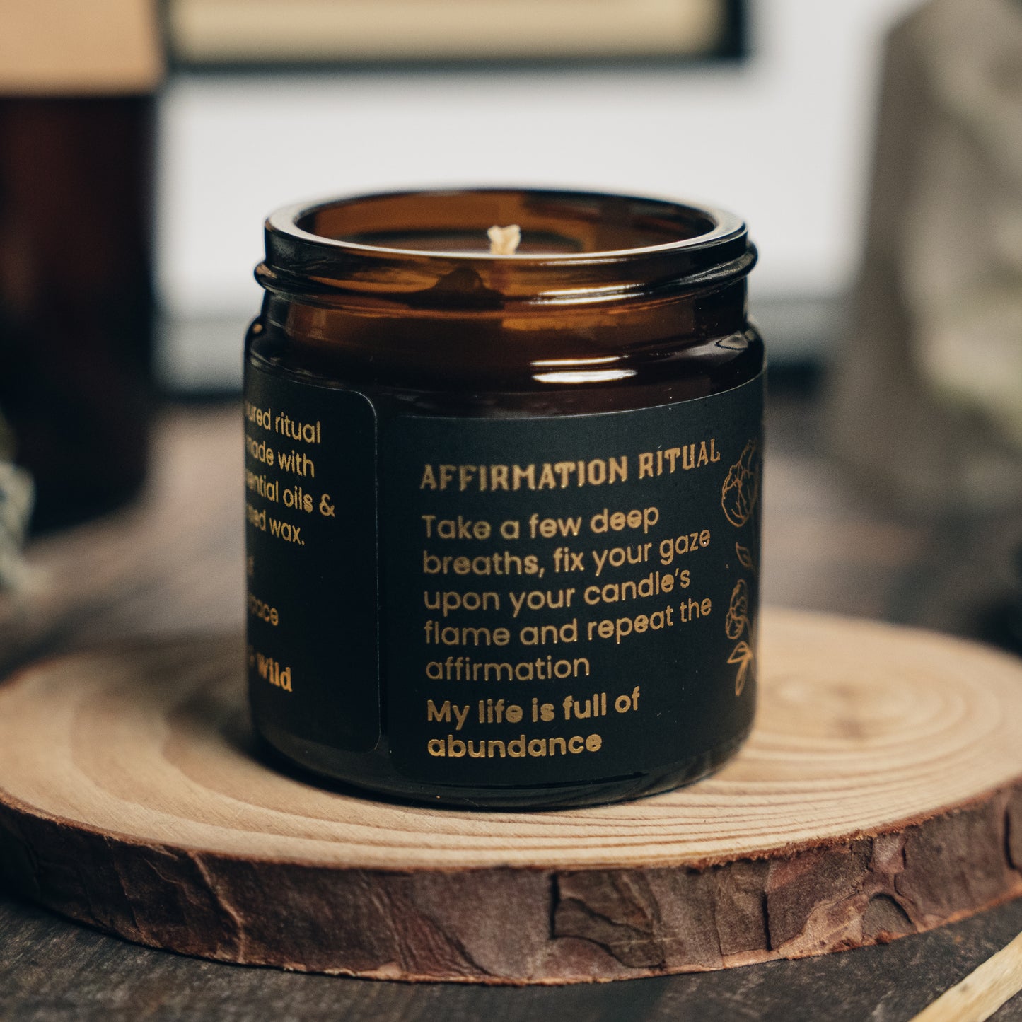Abundance Affirmation Ritual Candle